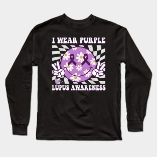 I Wear Purple for Lupus Awareness Long Sleeve T-Shirt